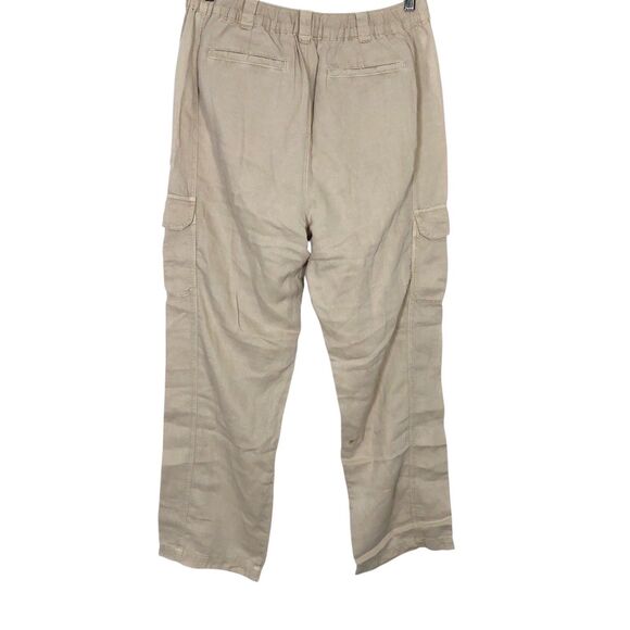 FAHERTY Arlie Day Cargo Casual Pant Linen Soft Blend Safari Beige Large $148 NWT - Picture 12 of 12